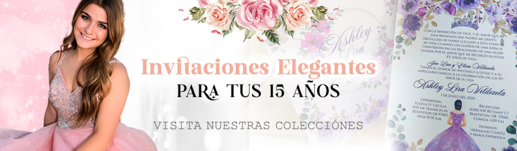 InvitacionesModernas.com - Adquiere las mas hermosas y elegantes invitaciones para quinceañera