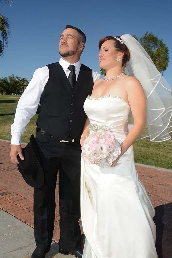 sesion de fotos del dia de la boda payson az